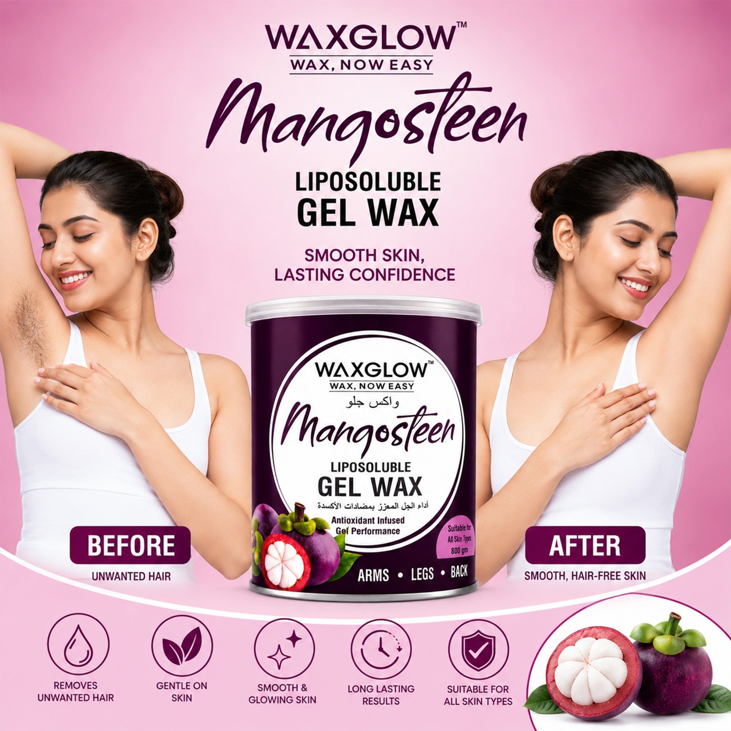 Mangosteen Liposoluble Gel Wax 800ml
