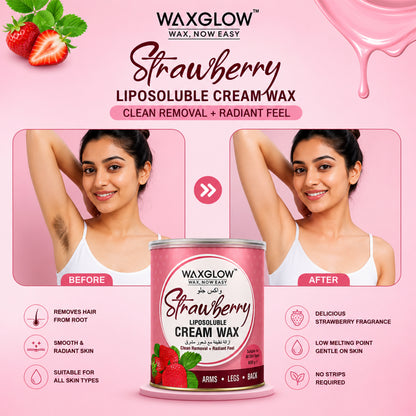 Strawberry Liposoluble Cream Wax 800ml