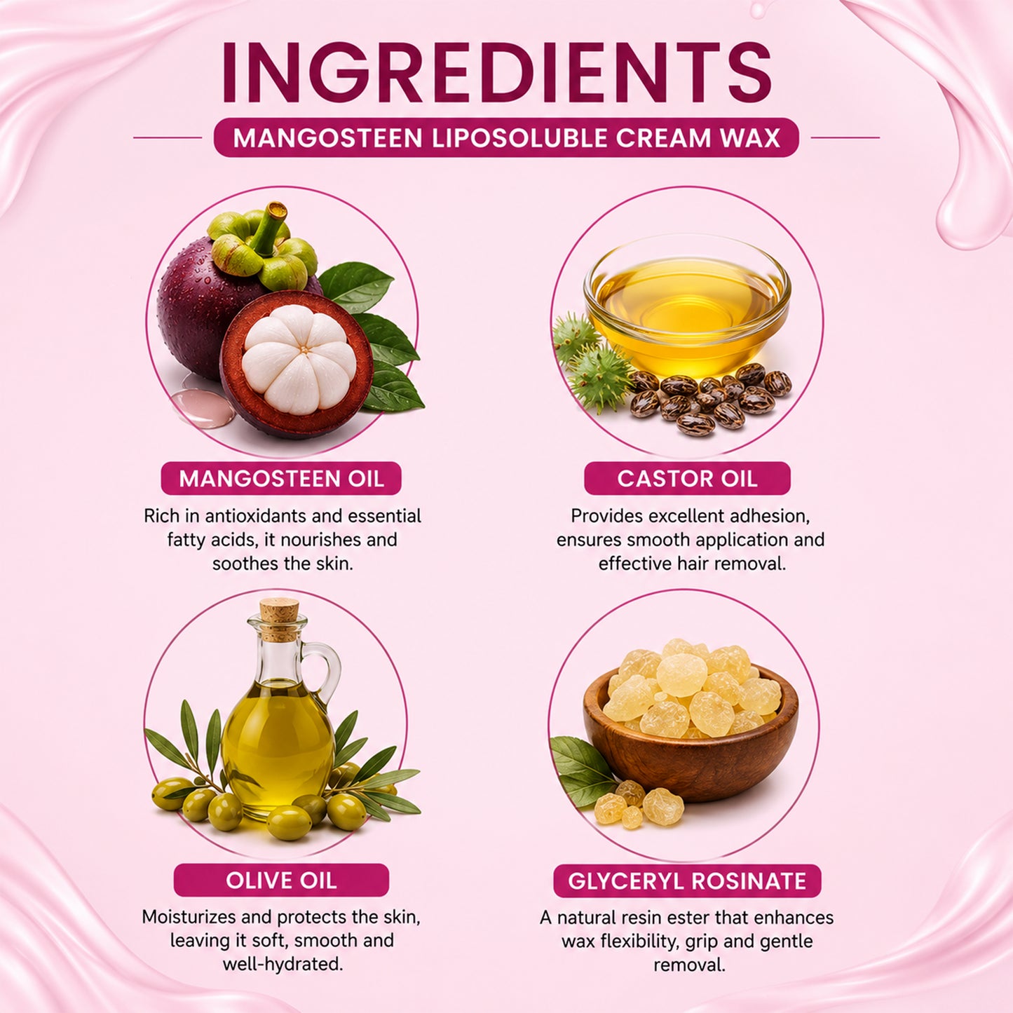 Mangosteen Liposoluble Gel Wax 800ml