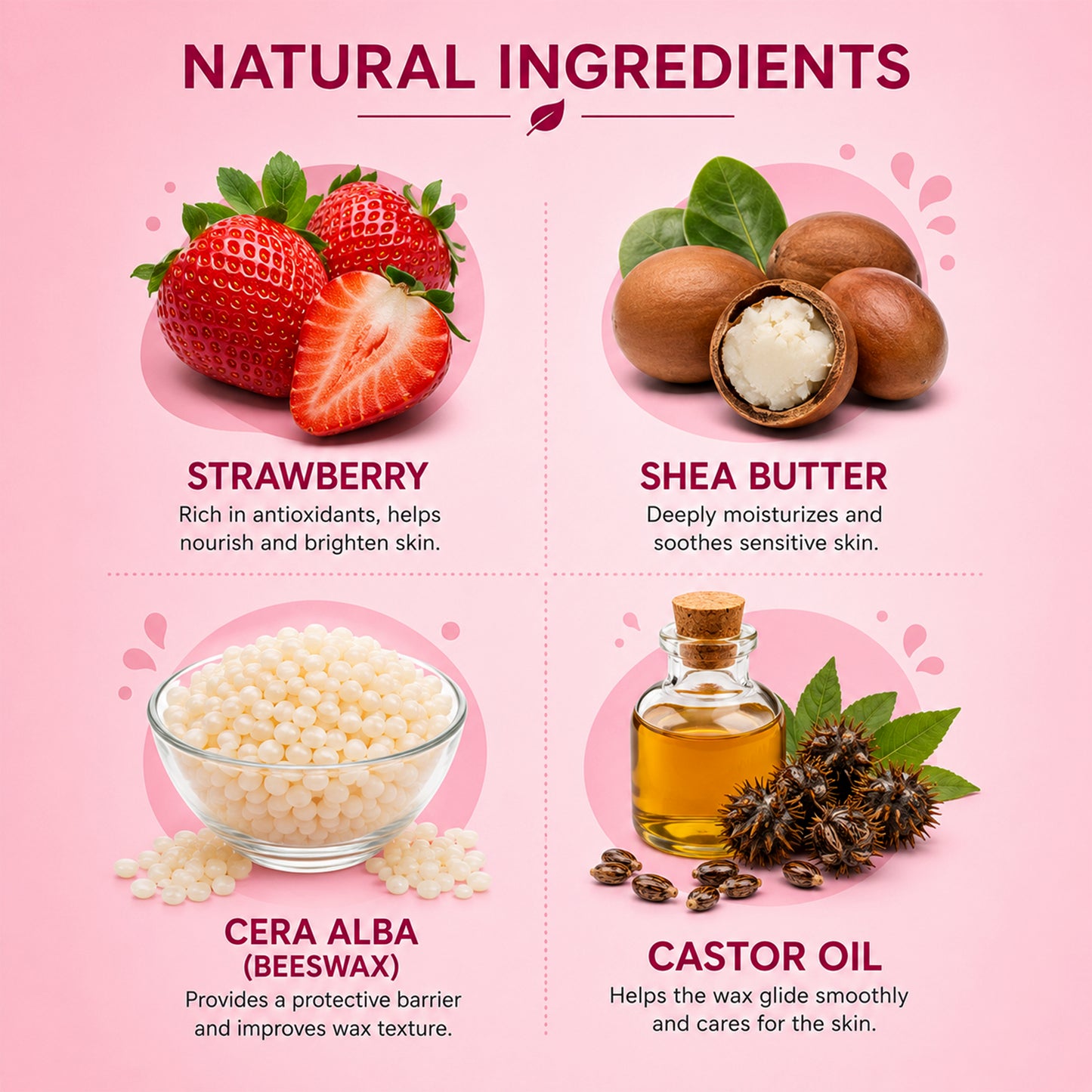 Strawberry Liposoluble Cream Wax 800ml